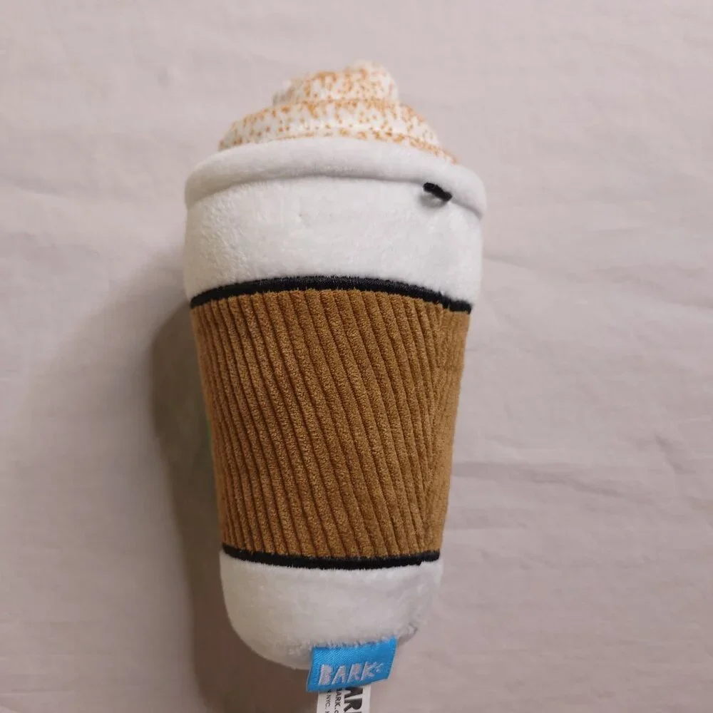 Bark Brew Coffee Cup Large Dog Toy With Squeaker